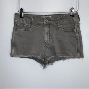 Hollister Jean Shorts Gray Denim Size 11